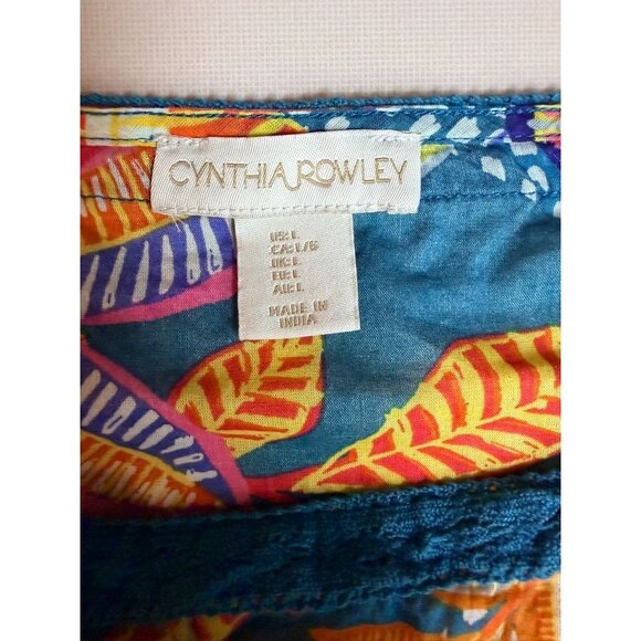 Cynthia Rowley Tropical Floral Tank – Size Large - Picture 10 of 11